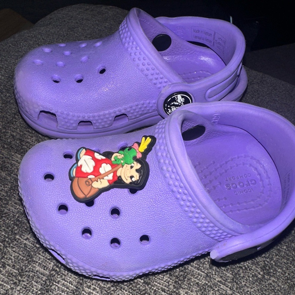 CROCS Purple Sandals toddler size 4